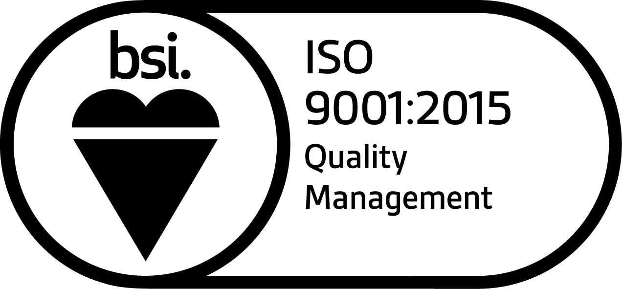 BSI Accredited to ISO9001:2015